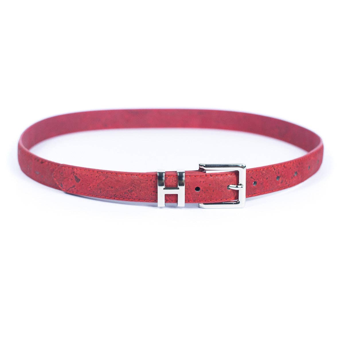 Double-Sided Cork Belt with H Logo Design