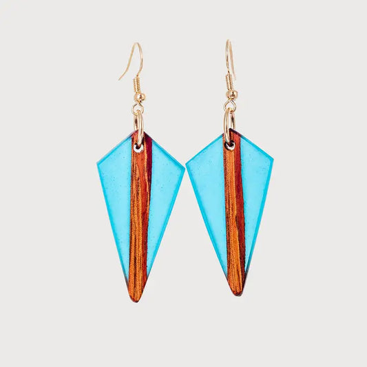Alexa Wooden & Resin Earrings