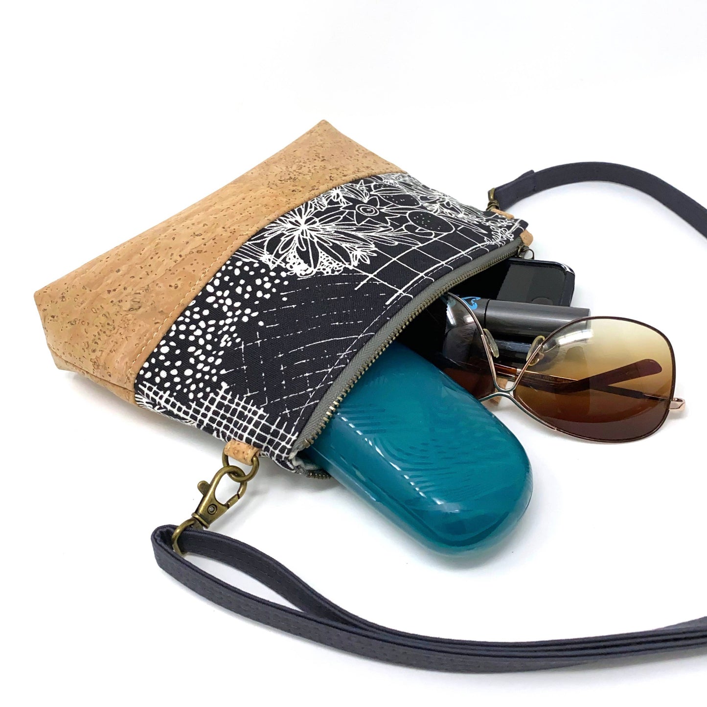 Mod Tabby Organic Cotton & Cork Crossbody