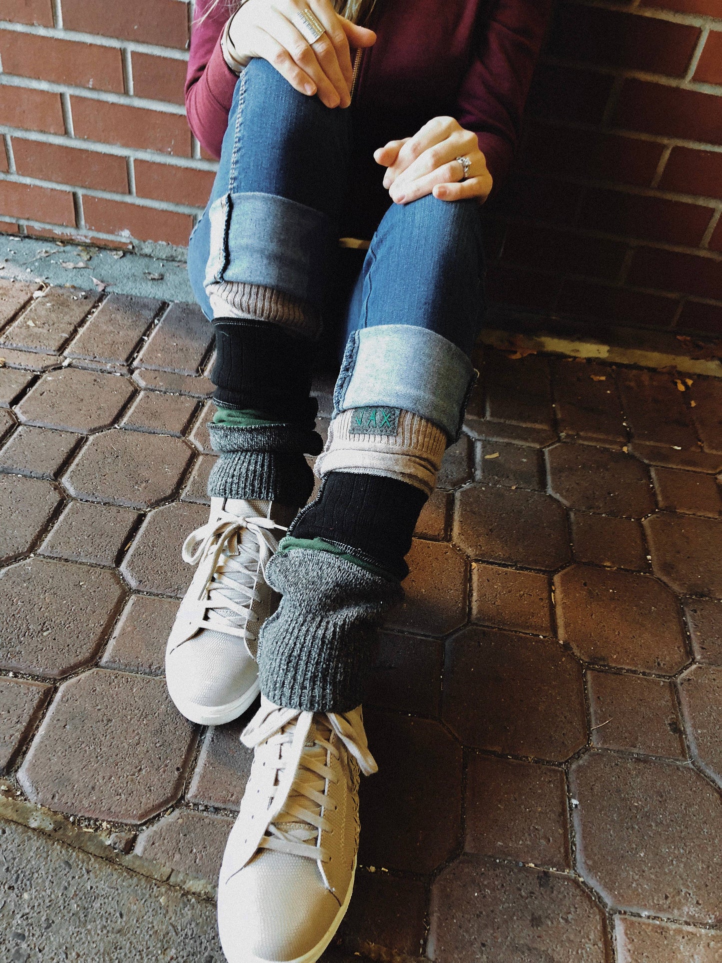 Legwarmers base colors Upcycled from sweaters