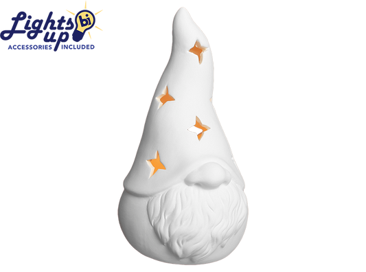 Lighted Contemporary Gnome Bisqueware