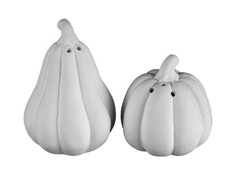 Gourd Salt and Pepper Bisqueware