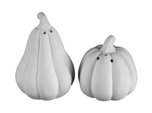 Gourd Salt and Pepper Bisqueware