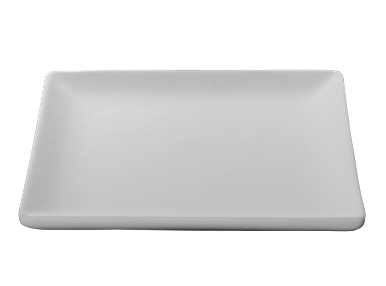 Metropolitan Coupe Bread Plate Bisqueware