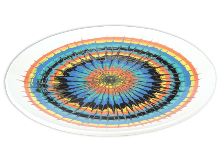 Medium Coupe Round Platter Bisqueware