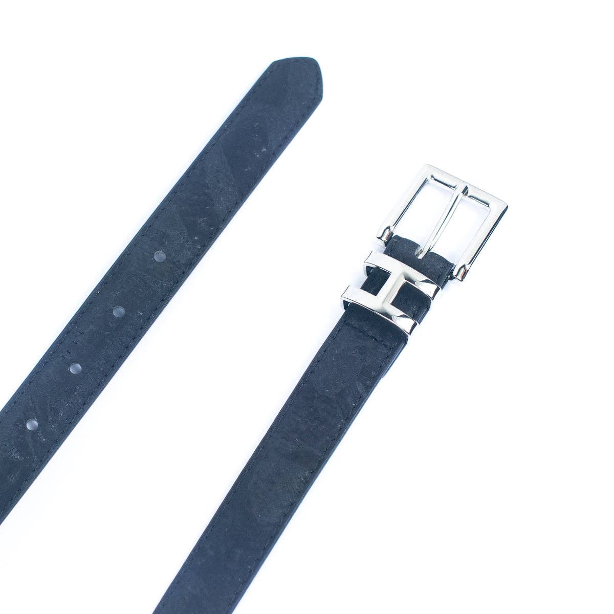 Double-Sided Cork Belt with H Logo Design