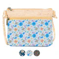 Floral Print Cork Crossbody Bag