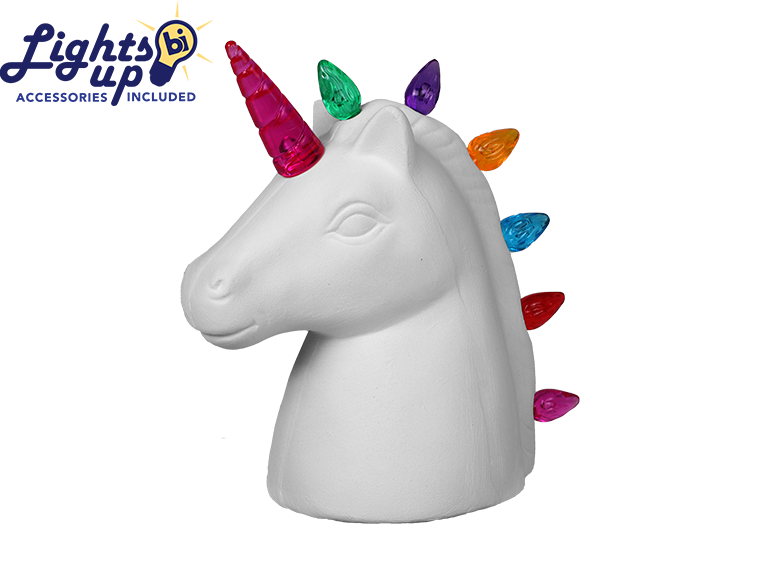 Unicorn Night Light Bisqueware