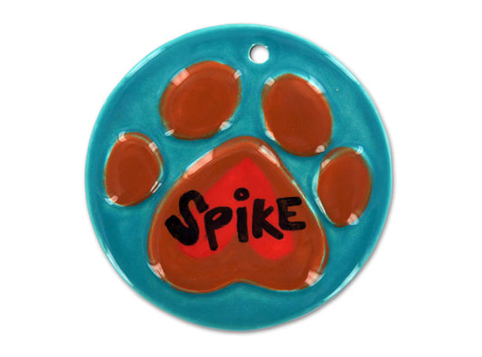 Paw Print Ornament Bisqueware