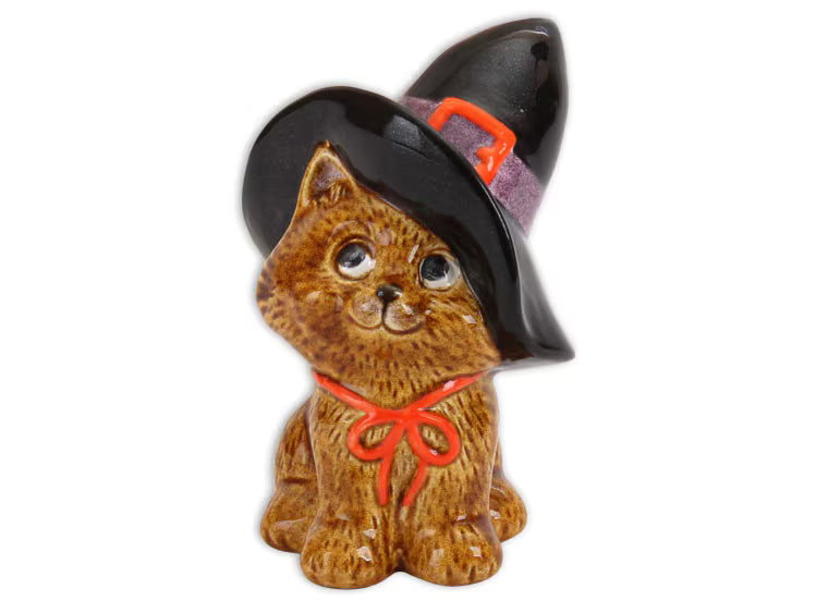 Witch's Kitty Bisqueware