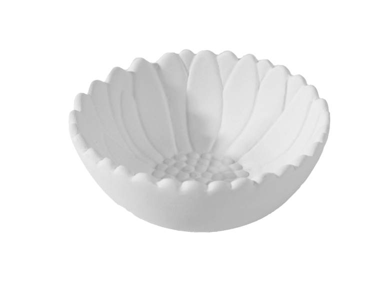Sunflower Sauce Bowl Bisqueware
