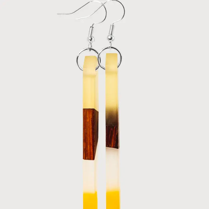 Field of Dreams Wodden & Resin Earring