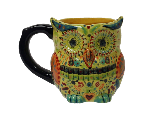 Day of the Dead Owl Mug Bisqueware