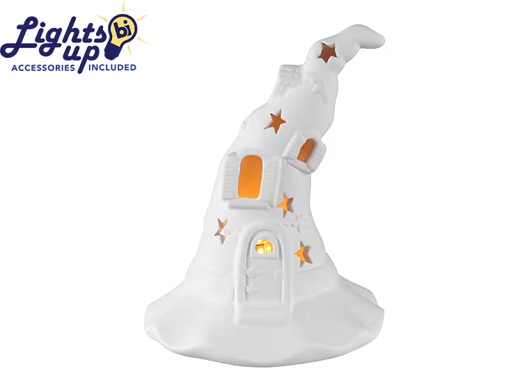 Lighted Zane's Haunted Hideaway Bisqueware