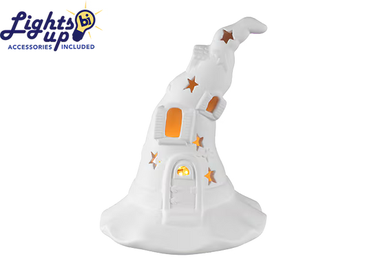 Lighted Zane's Haunted Hideaway Bisqueware