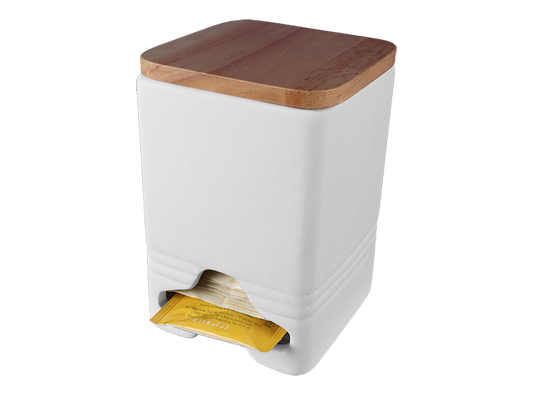 Modern Teabag Dispenser Bisqueware