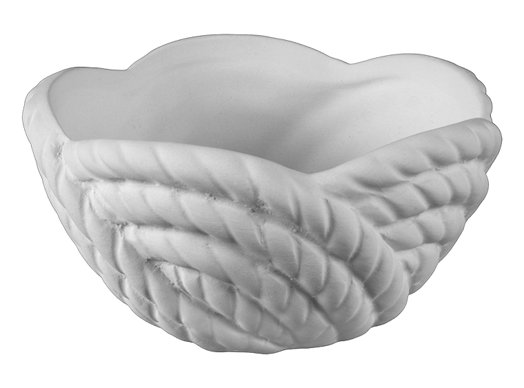 Sailor's Knot Bowl Bisqueware