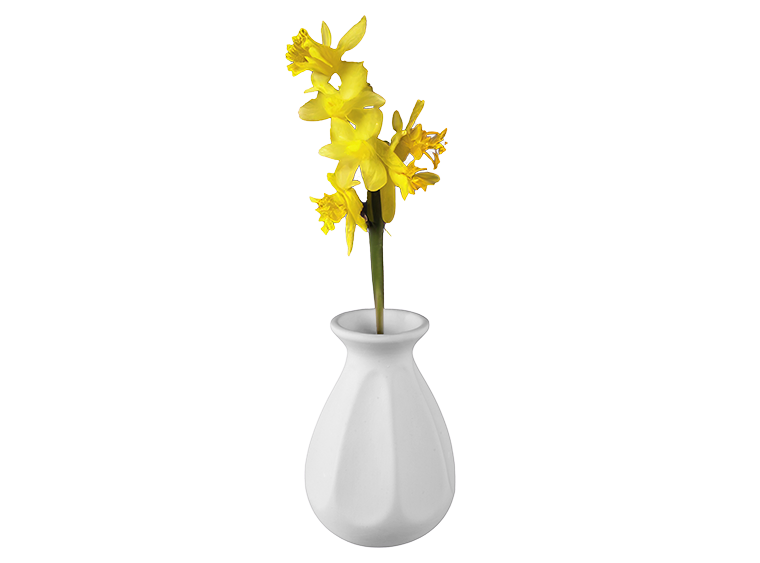 Pinched Petal Vase Bisqueware
