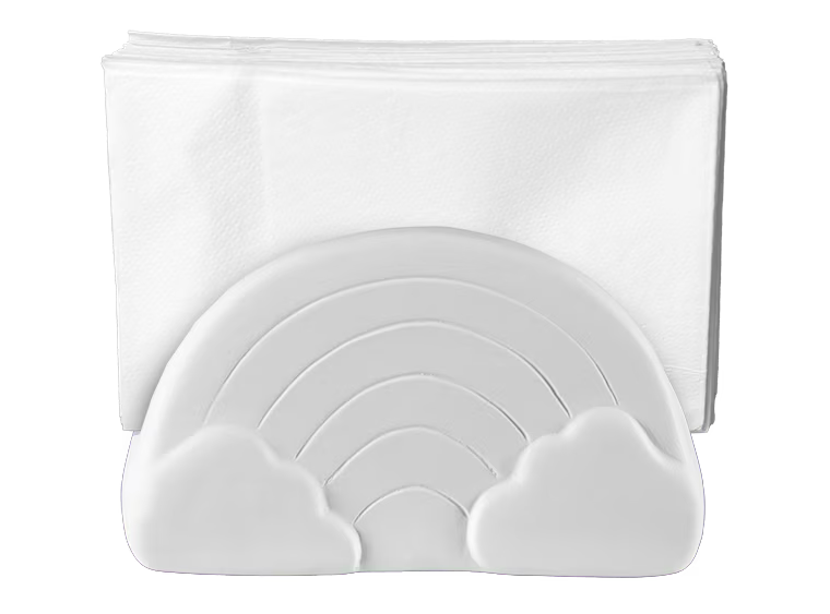Rainbow Napkin Holder Bisqueware