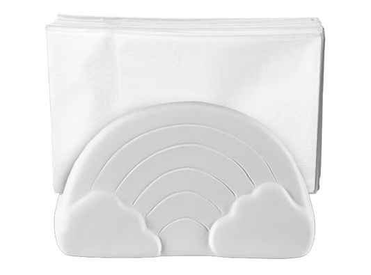 Rainbow Napkin Holder Bisqueware