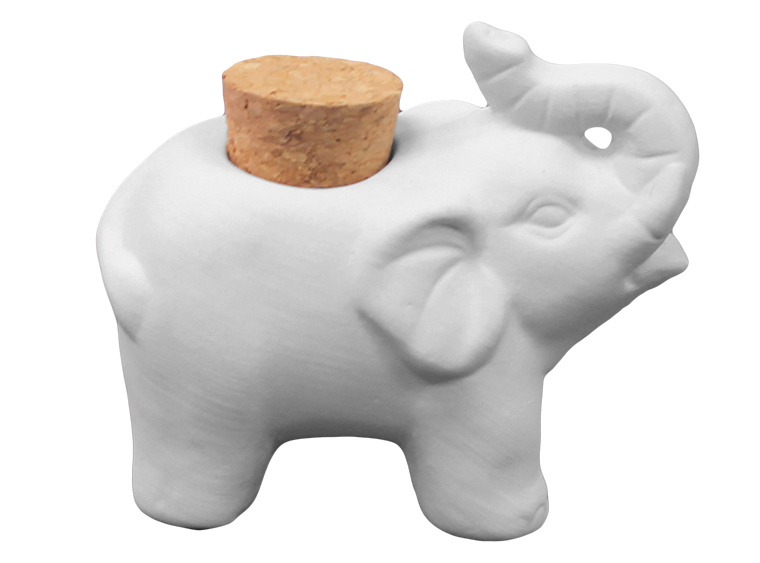 Elephant Jar Bisqueware