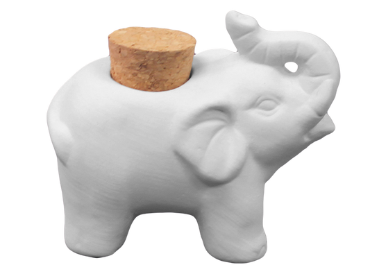Elephant Jar Bisqueware