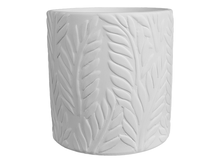Tropical Fern Planter Bisqueware