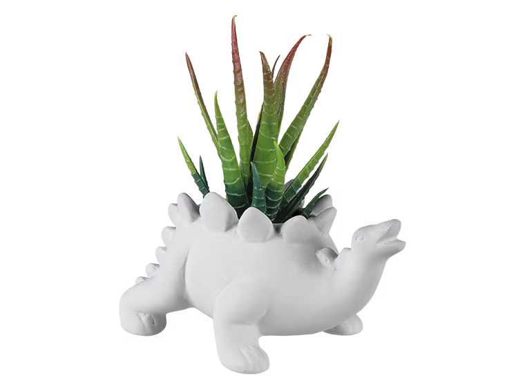 Stegosaurus Planter Bisqueware