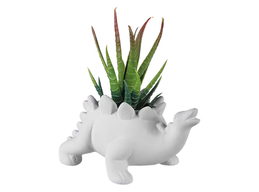 Stegosaurus Planter Bisqueware