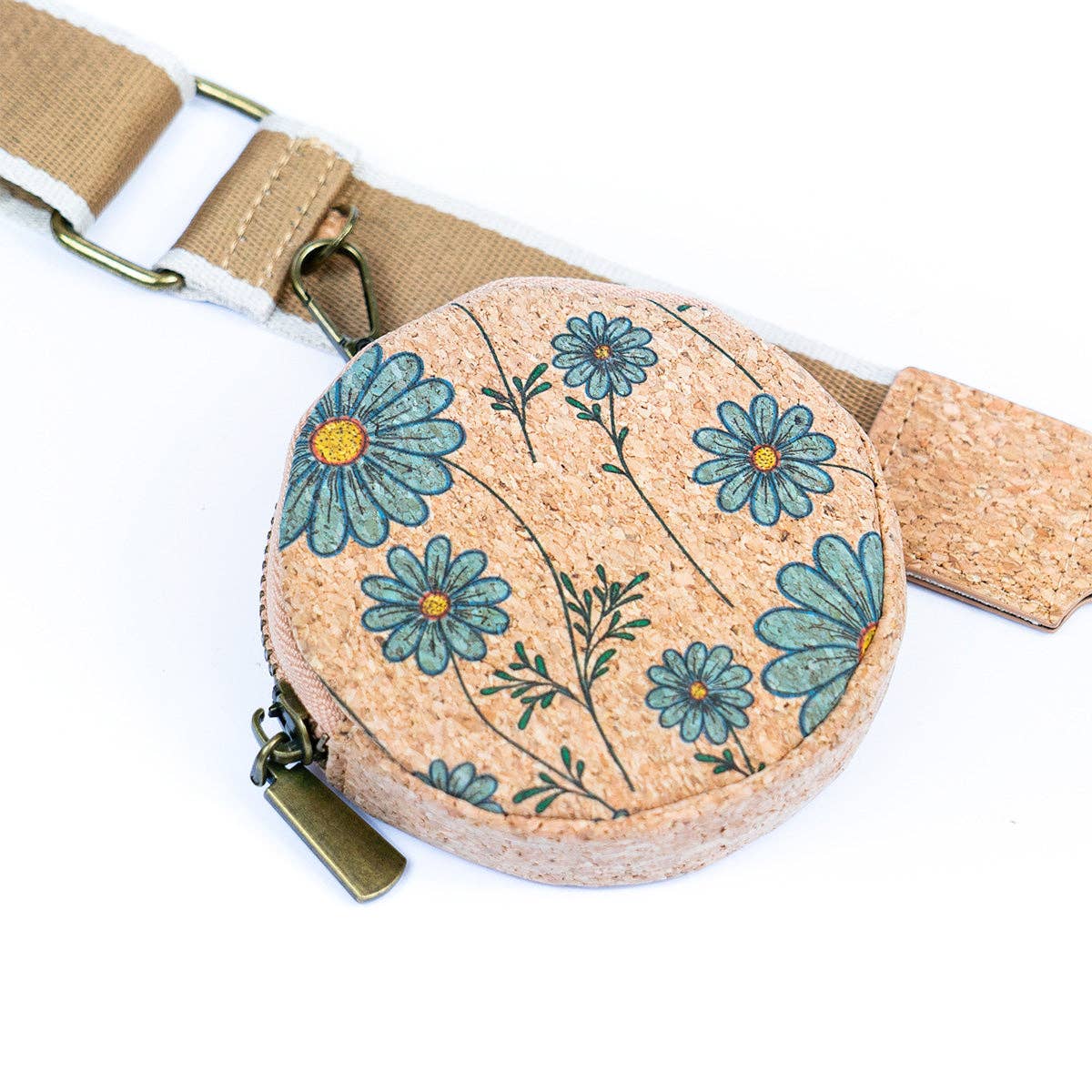 Natural Cork Women's Printed Double Layer Phone Pouch