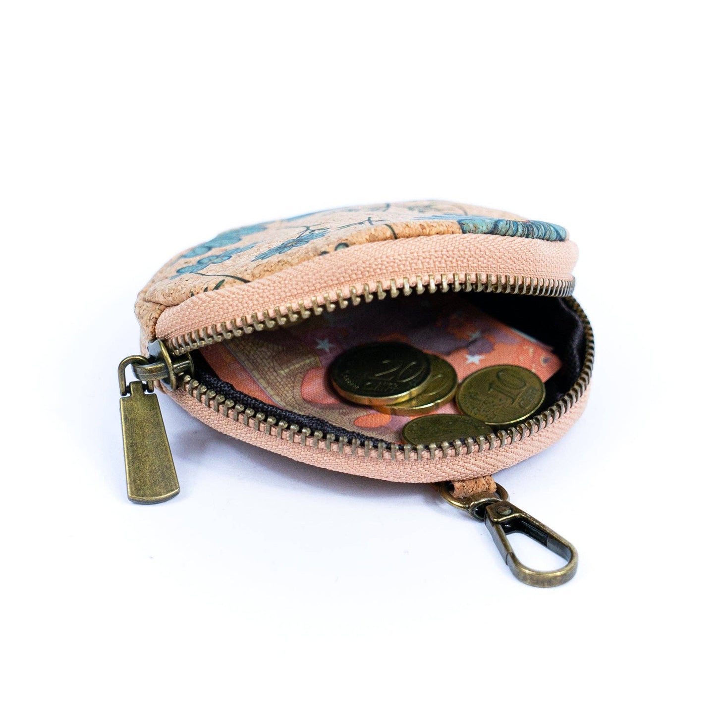 Natural Cork Women's Printed Phone Pouch & Coin purse