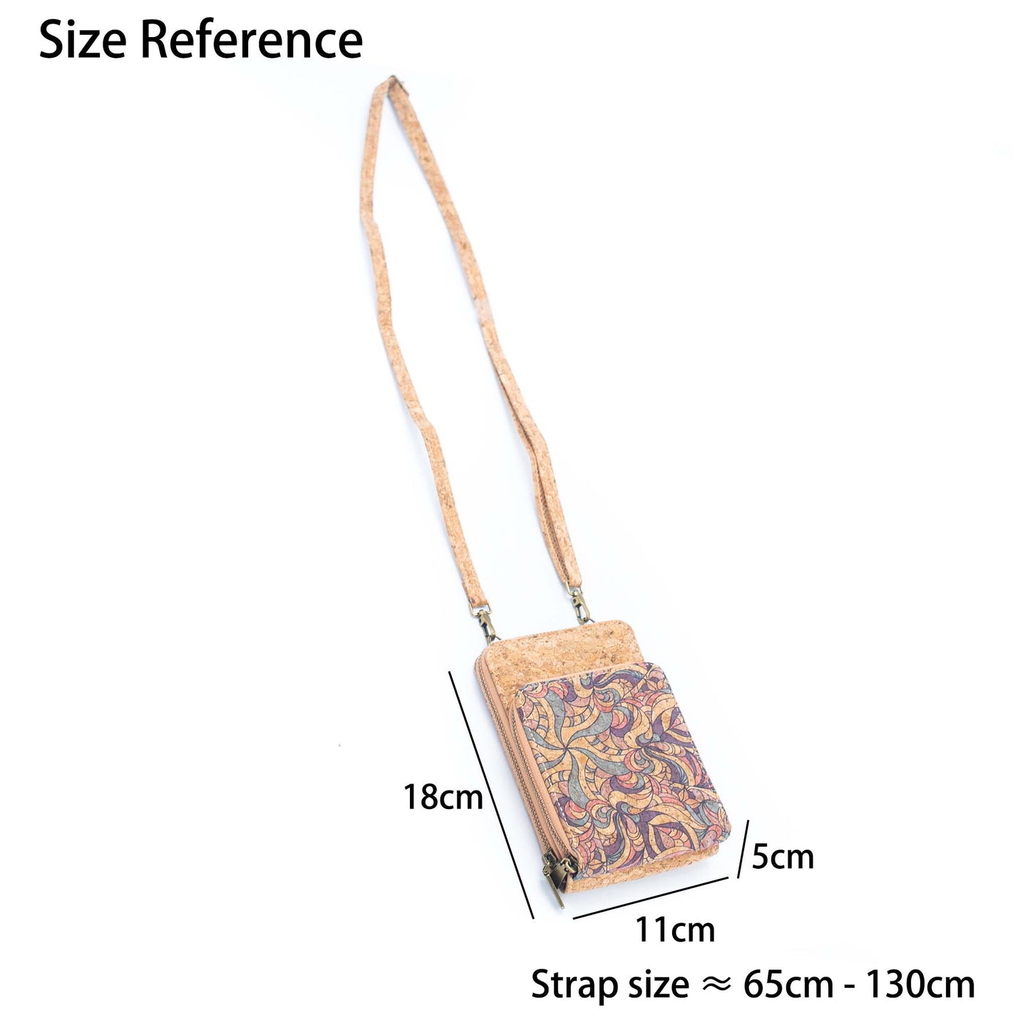 Natural Cork Women's Crossbody Phone Wallet