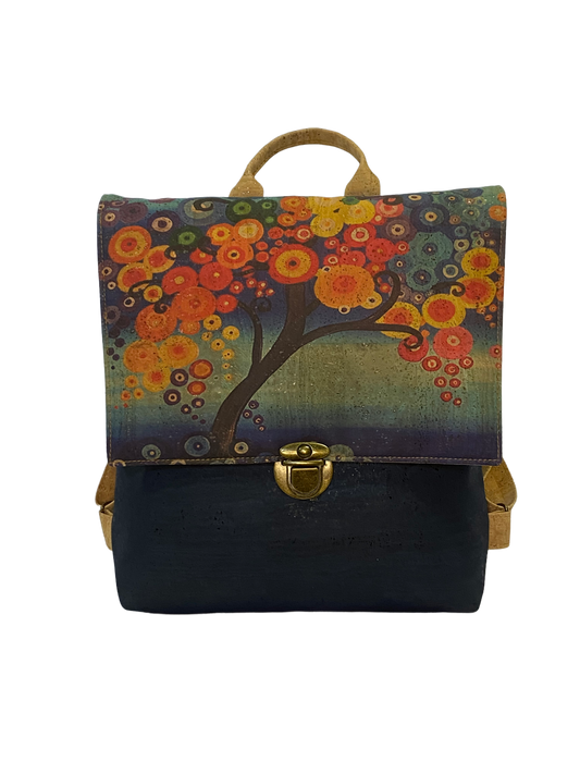Ivy Tree of Life cork Backpack