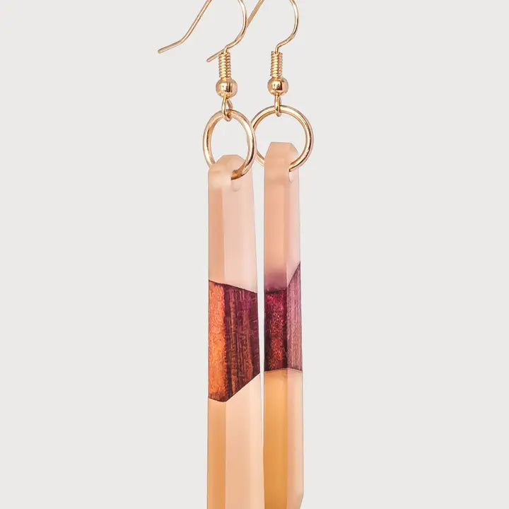 Fara Wooden & Resin Earring