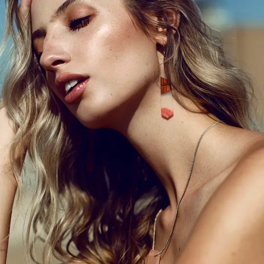 Mulan Wooden & Resin Earring