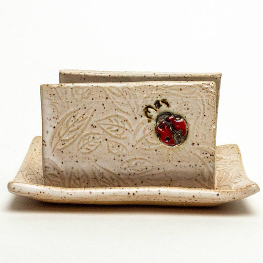 Ladybug Ceramic Sponge Holder