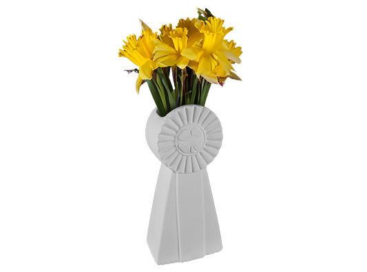 4-H Blue Ribbon Vase Bisqueware