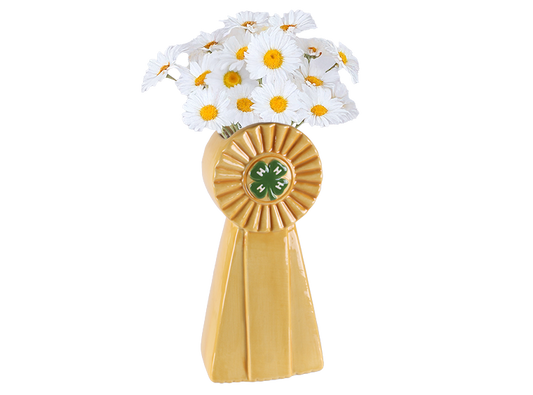 4-H Blue Ribbon Vase Bisqueware