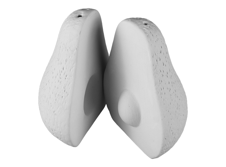Avocado Salt & Pepper Bisqueware