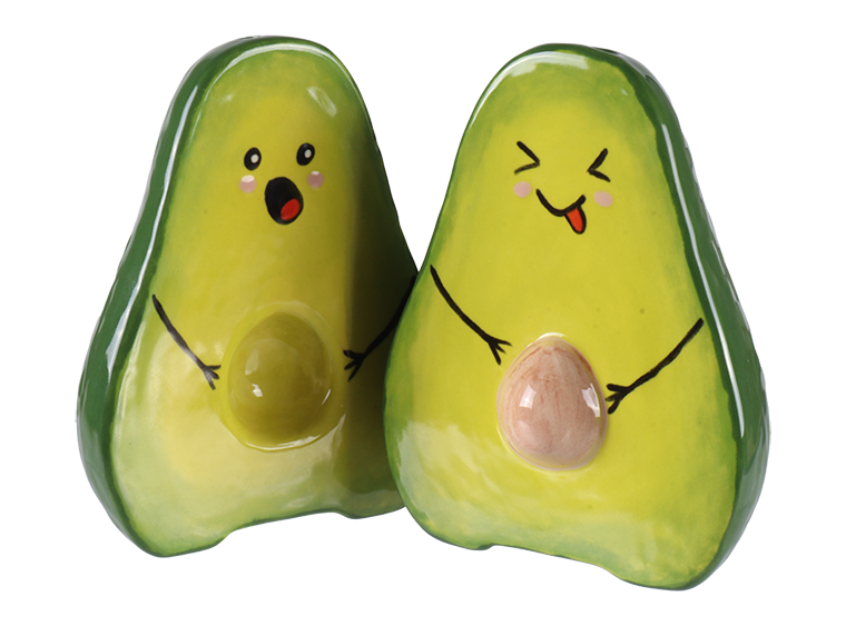 Avocado Salt & Pepper Bisqueware