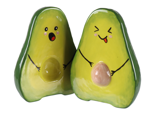 Avocado Salt & Pepper Bisqueware