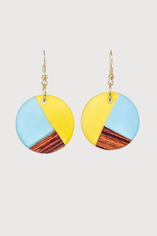 Giana Wooden & Resin Earrings