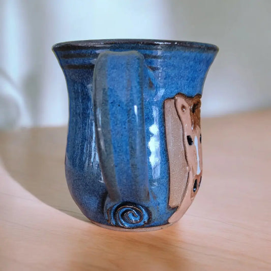 Carved Brown Horse Mug