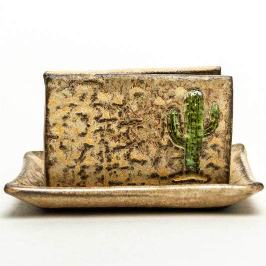 Saguaro Cactus Ceramic Sponge Holder