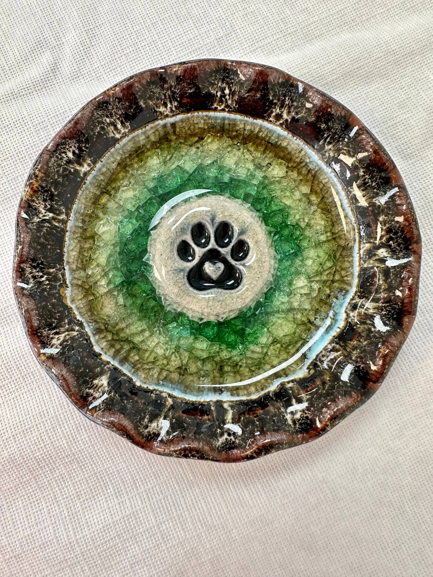 Dog Pow Icon Dish