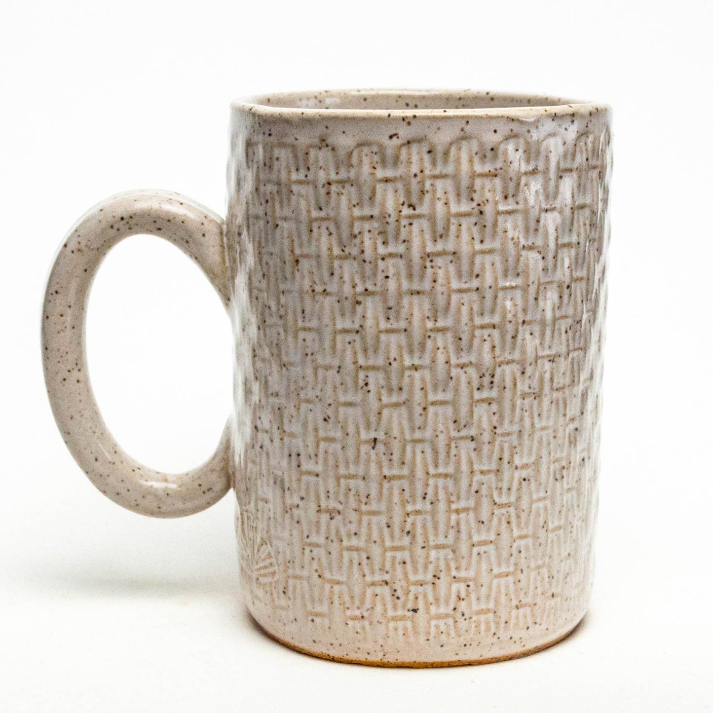 Strawberry Pattern White Mug
