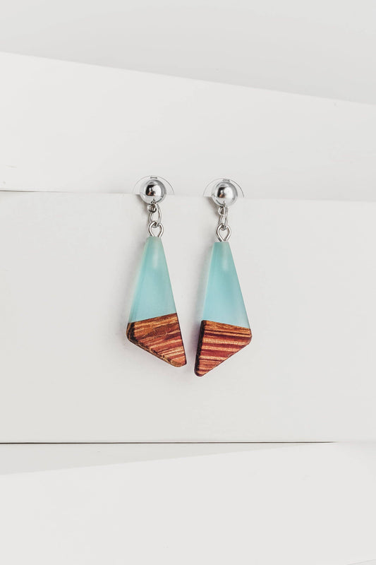 Danielle Wooden & Resin Earrings