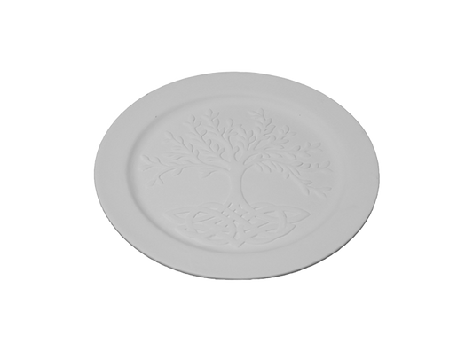 Celtic Tree of Life Plate Bisqueware