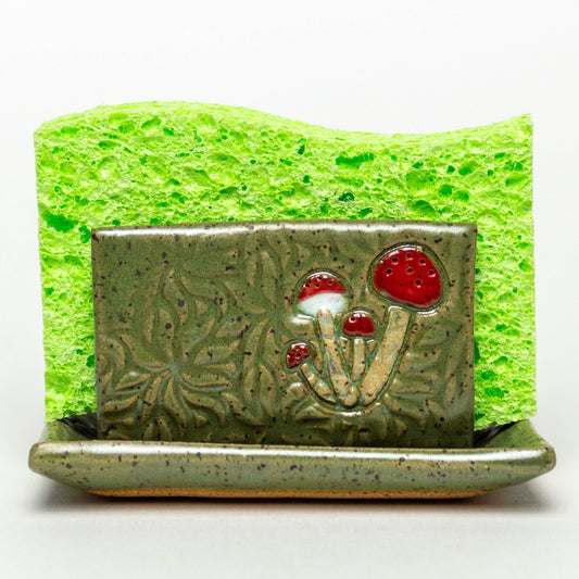 Mushroom Ceramic Sponge Holder