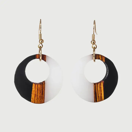 Dara Wooden & Resin Earring